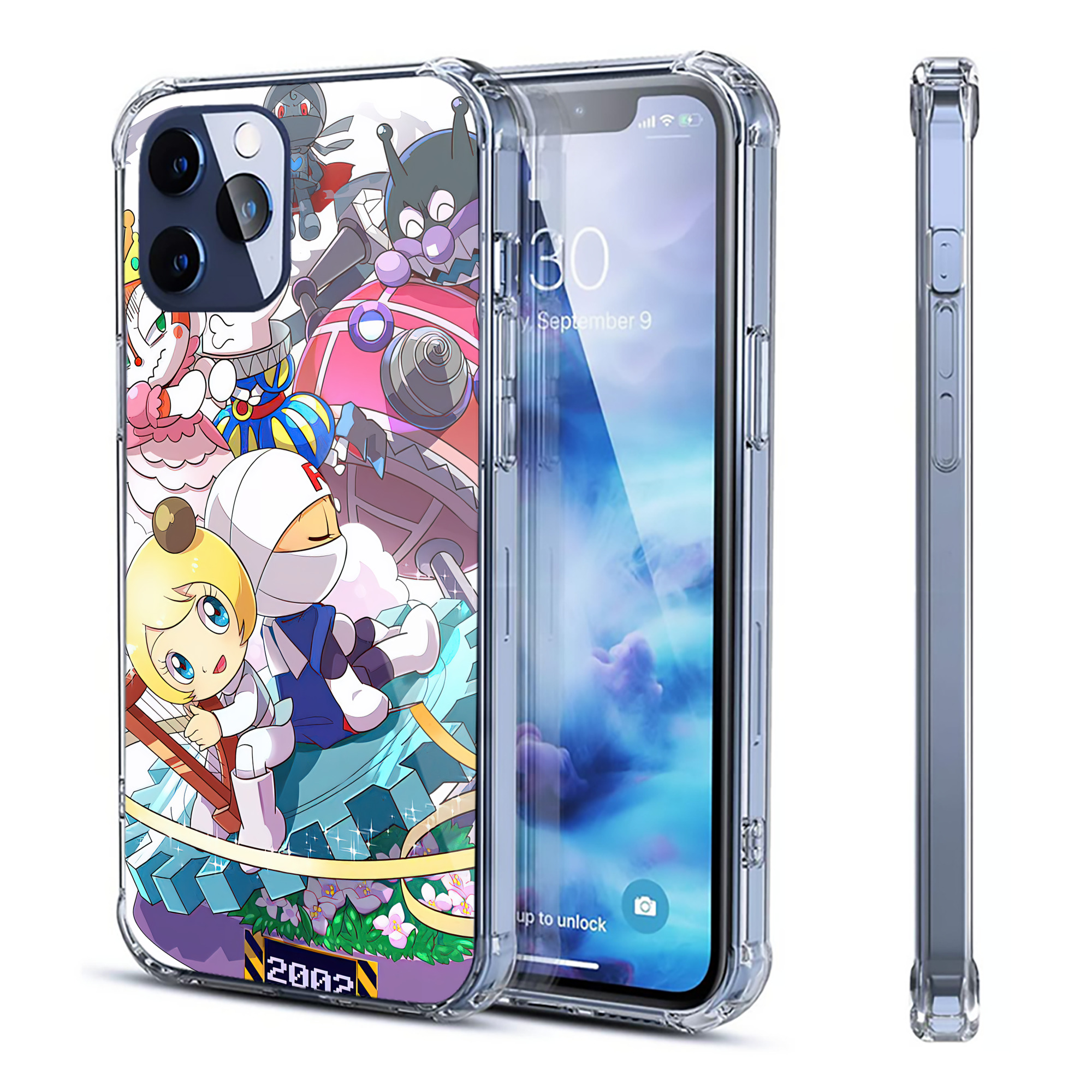 （画像用） アンパンマン Anpanman 【iPhone 12シリーズ対応】透明スマホケース（クリアソフトケース）